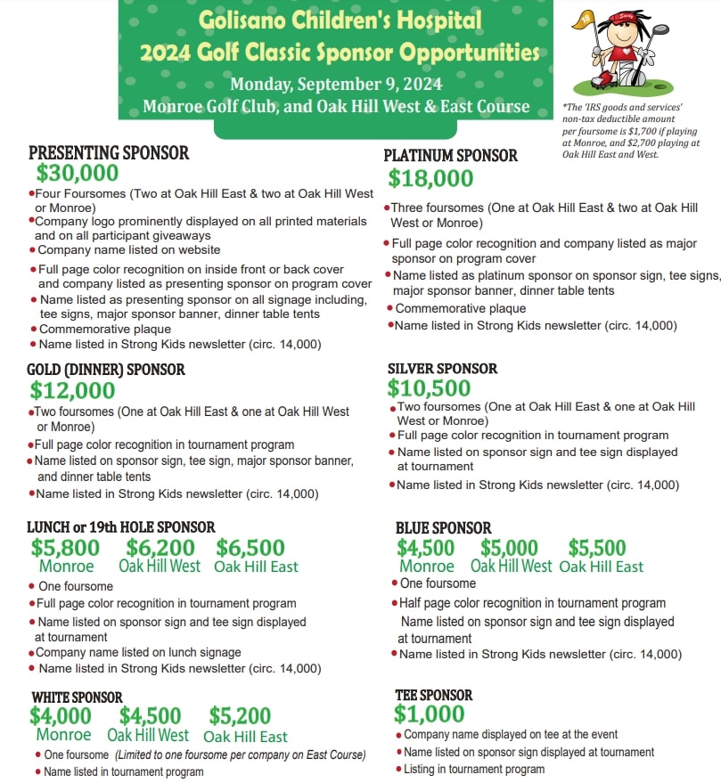 Golisano Children's Hospital Golf Classic